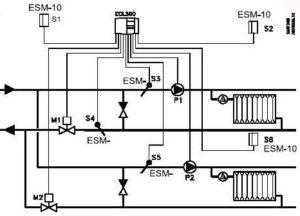 Пример схемы подключения контроллера